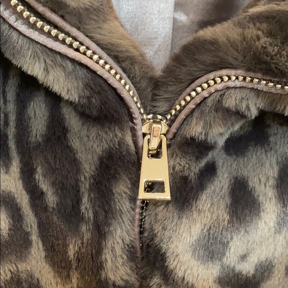 Generation Love Faux Fur Leopard Jacket Size Small - Picture 7 of 8